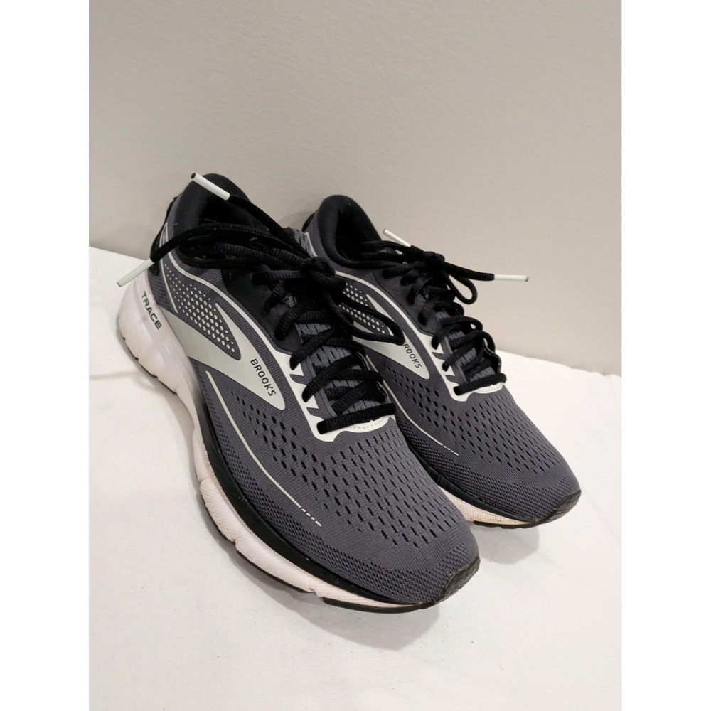 Brooks Trace 2 Grey Mesh Running Shoes Womens Size 8.5 1203751B016 Sneaker